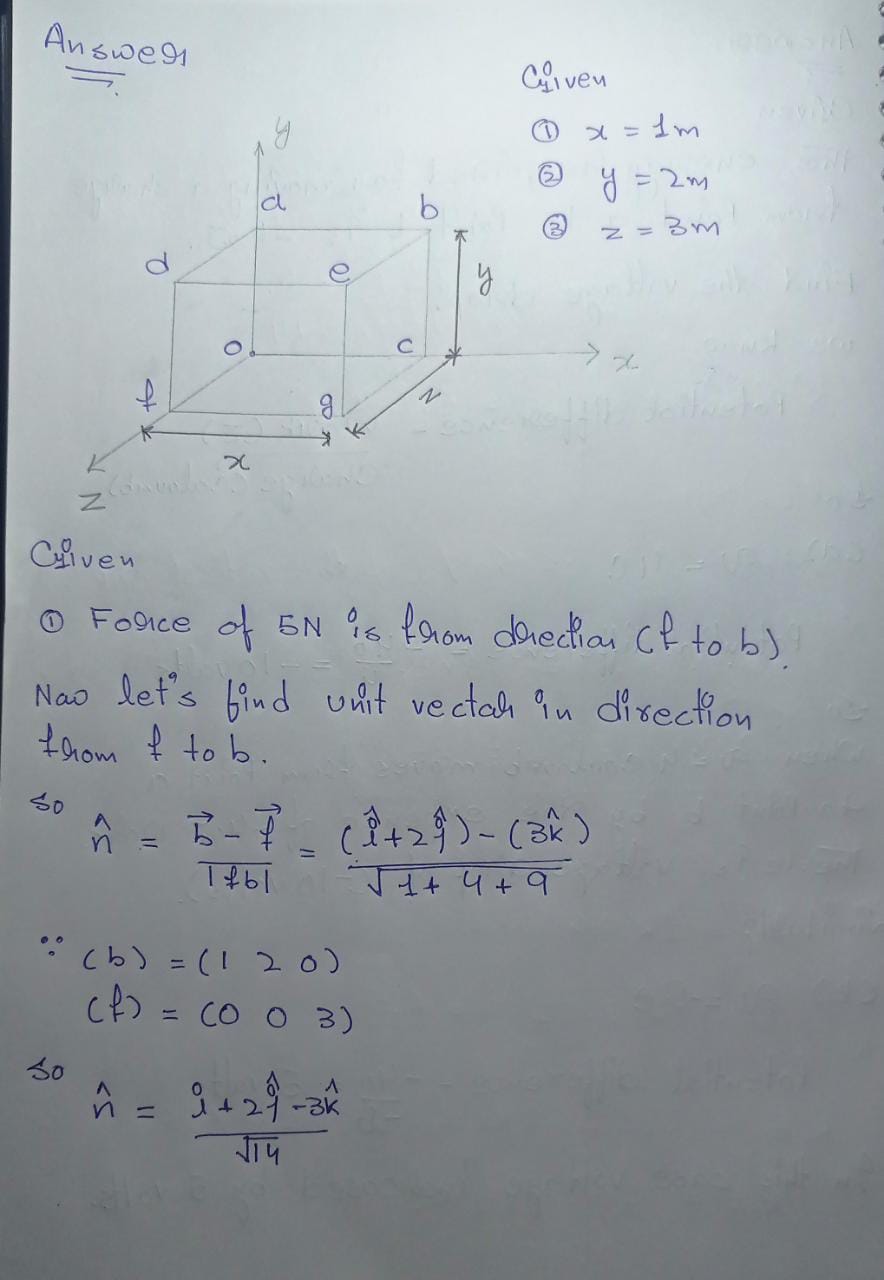 Physics homework question answer, step 1, image 1